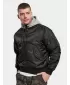 Kabát BRANDIT HOODED MA BD3150 FEKETE/SZÜRKE