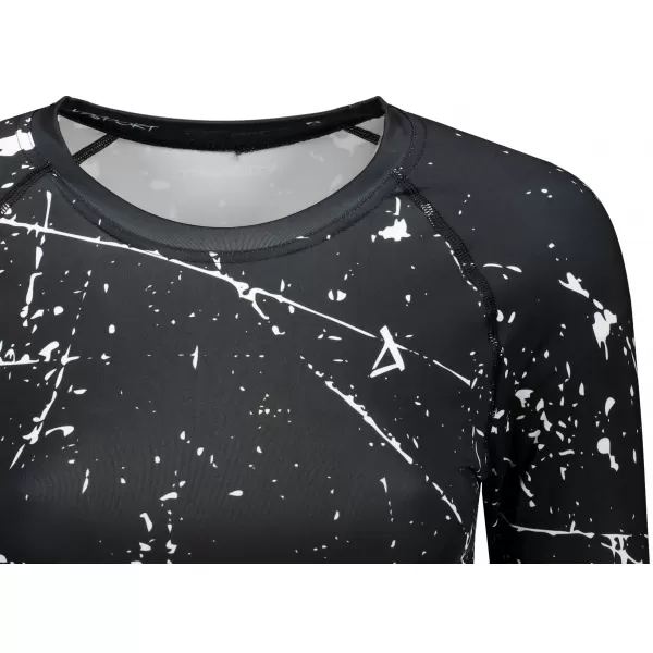  Női prémium, hosszú ujjú funkcionális crop felső ALTISPORT VOJ/ALW034TR04 FEKETE 
