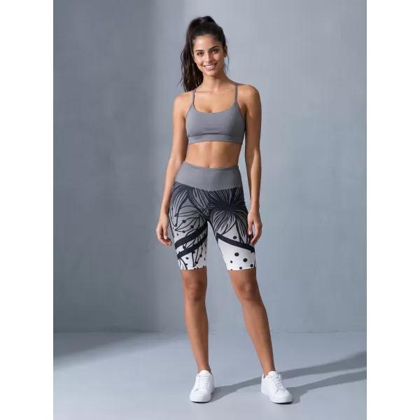  Női prémium funkcionális leggings térd felett ALTISPORT VOJ/ALW045LEG02 FEKETE ÉS FEHÉR 