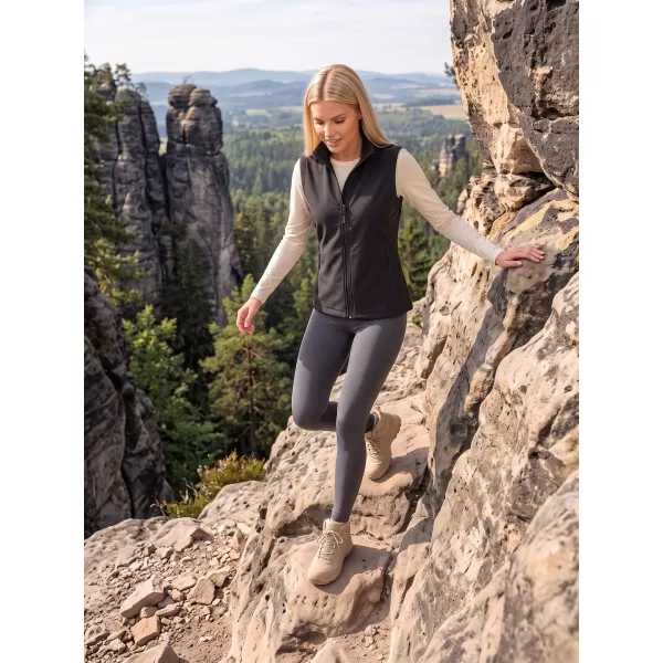  Női softshell mellény ALTISPORT NoPrint NP/ALW7211NJ FEKETE/FEKETE 