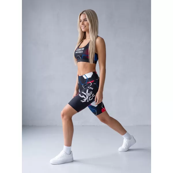 Női prémium funkcionális leggings térd felett ALTISPORT VOJ/ALW036LEG02 HEXA FEKETE 