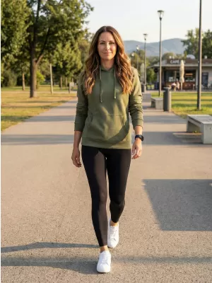 Női pulóver ALTISPORT NoPrint NP/ALW579NJ OLAJBOGYÓ
