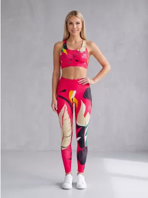 Női hosszú, prémium funkcionális leggings ALTISPORT VOJ/ALW042LEG01 RÓZSASZÍN