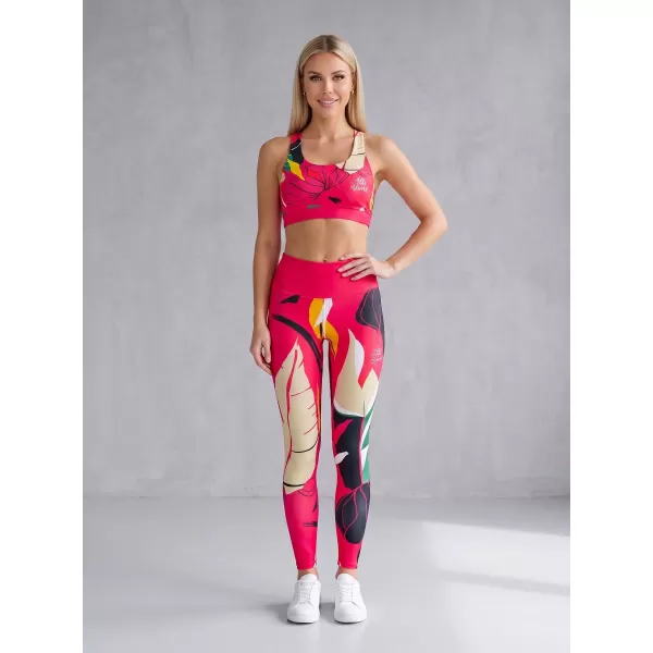  Női hosszú, prémium funkcionális leggings ALTISPORT VOJ/ALW042LEG01 RÓZSASZÍN 