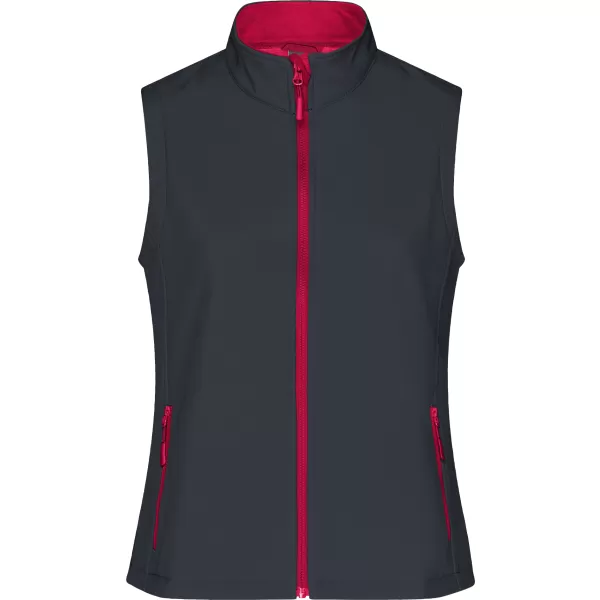  Női softshell mellény ALTISPORT NoPrint NP/ALW7211NJ VASSZÜRKE/PIROS 