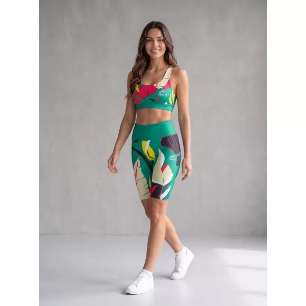  Női prémium funkcionális leggings térd felett ALTISPORT VOJ/ALW042LEG02 ZÖLD 