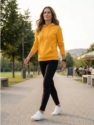 Női pulóver ALTISPORT NoPrint NP/ALW579NJ ARANYSÁRGA