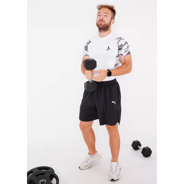  Férfi prémium rövid ujjú funkcionális kompressziós póló ALTISPORT VOJ/ALM038TR04 FEHÉR 
