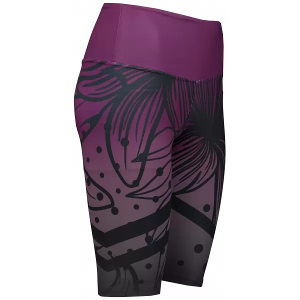  Női prémium funkcionális leggings térd felett ALTISPORT VOJ/ALW045LEG02 LILA/FEKETE 