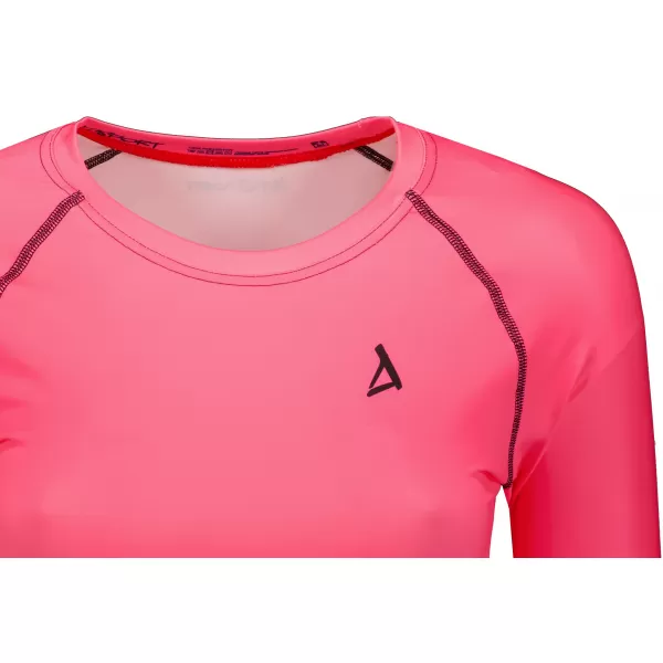  Női prémium, hosszú ujjú funkcionális crop felső ALTISPORT VOJ/ALW000TR04 FLUO RÓZSASZÍN 