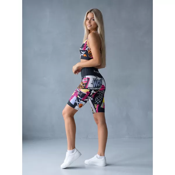  Női prémium funkcionális leggings térd felett ALTISPORT VOJ/ALW041LEG02 FEKETE 