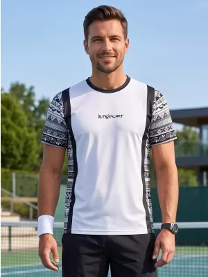 Férfi funkcionális prémium póló ALTISPORT VOJ/ALM043TR01 FEHÉR