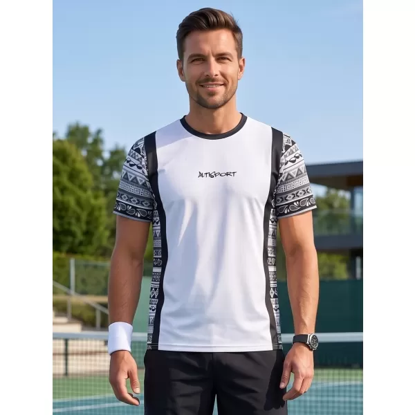  Férfi funkcionális prémium póló ALTISPORT VOJ/ALM043TR01 FEHÉR 