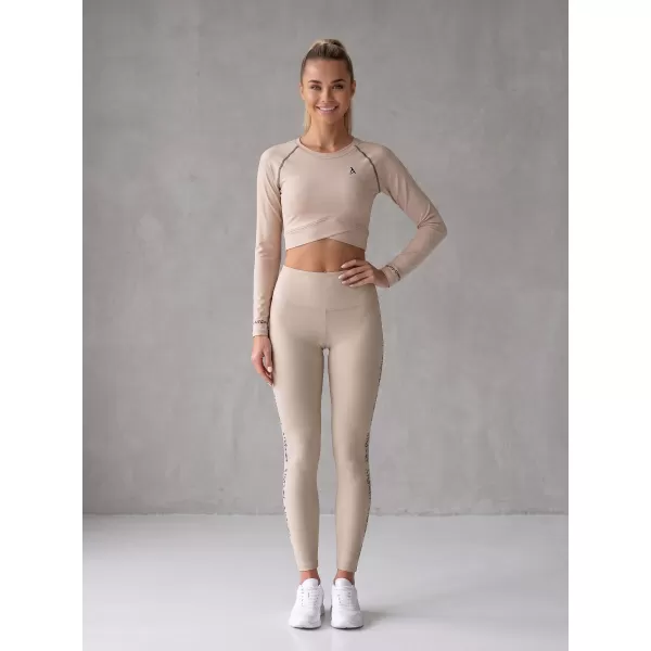  Női prémium, hosszú ujjú funkcionális crop felső ALTISPORT VOJ/ALW000TR04 BARNA 