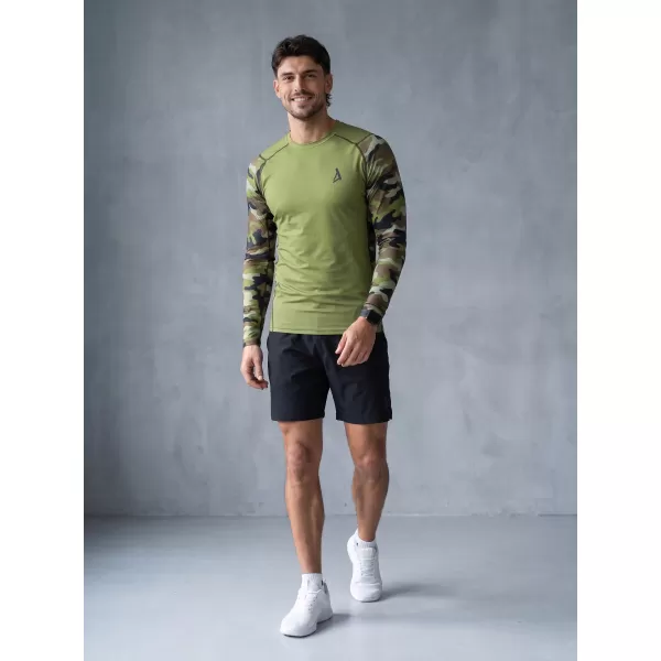  Férfi funkcionális tömörítés T -piró prémium ALTISPORT VOJ/ALM038TR03 ZÖLD/KHAKI 