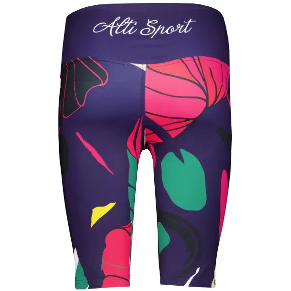  Női prémium funkcionális leggings térd felett ALTISPORT VOJ/ALW042LEG02 SÖTÉTKÉK 