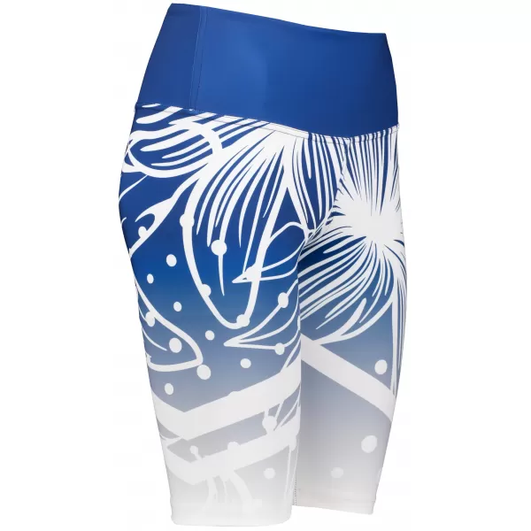  Női prémium funkcionális leggings térd felett ALTISPORT VOJ/ALW045LEG02 SÖTÉTKÉK/FEHÉR 
