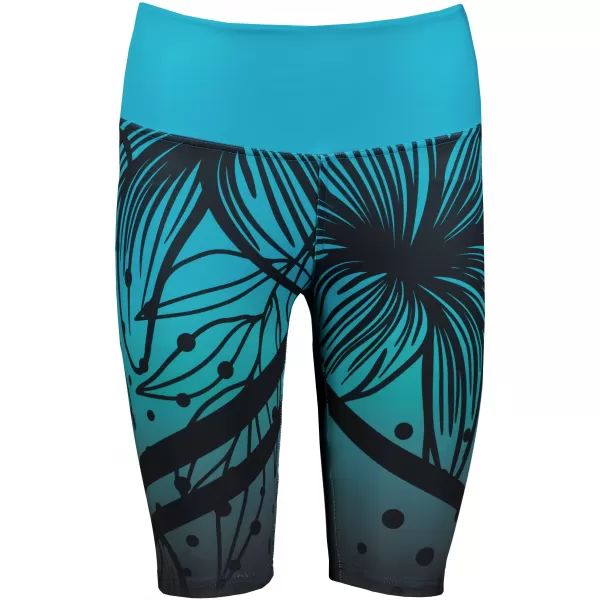  Női prémium funkcionális leggings térd felett ALTISPORT VOJ/ALW045LEG02 SMARAGD/FEKETE 