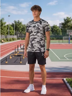 Férfi funkcionális prémium póló ALTISPORT VOJ/ALM038TR01 SZÜRKE