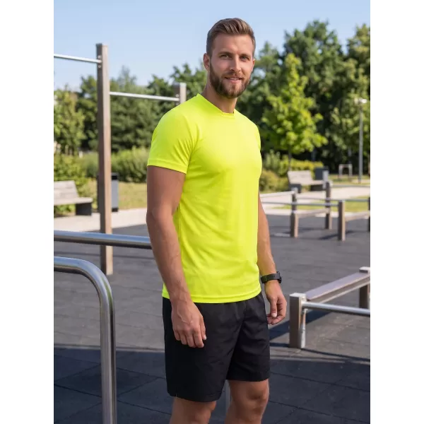  Férfi funkcionális póló ALTISPORT NoPrint NP/ALM421 NEON SÁRGA 
