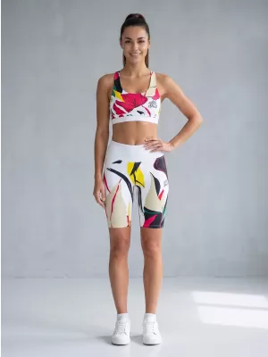 Női prémium funkcionális leggings térd felett ALTISPORT VOJ/ALW042LEG02 FEHÉR