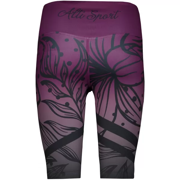  Női prémium funkcionális leggings térd felett ALTISPORT VOJ/ALW045LEG02 LILA/FEKETE 