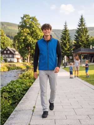 Férfi softshell mellény ALTISPORT NoPrint NP/ALM8211NJ TENGERI KÉK/TENGERÉSZET