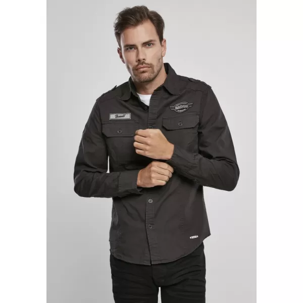  Férfi ing BRANDIT LUIS VINTAGE BD4023 BLACK Brandit1 