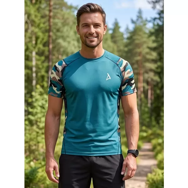  Férfi prémium rövid ujjú funkcionális kompressziós póló ALTISPORT VOJ/ALM038TR04 KEROZIN/BARNA 