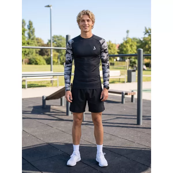  Férfi funkcionális tömörítés T -piró prémium ALTISPORT VOJ/ALM038TR03 SZÜRKE 