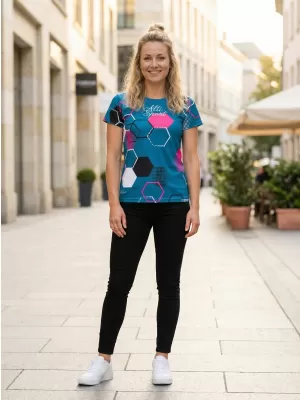 Prémium funkcionális női póló ALTISPORT VOJ/ALW037TR01 KEROZIN/RÓZSASZÍN