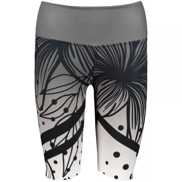  Női prémium funkcionális leggings térd felett ALTISPORT VOJ/ALW045LEG02 FEKETE ÉS FEHÉR 