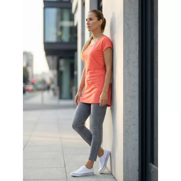  Hosszú női póló ALTISPORT NoPrint NP/ALW321 KORALL 