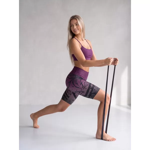  Női prémium funkcionális leggings térd felett ALTISPORT VOJ/ALW045LEG02 LILA/FEKETE 