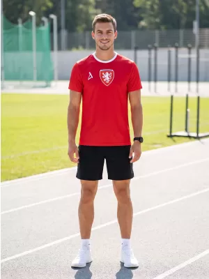 Férfi funkcionális prémium póló ALTISPORT VOJ/ALM040TR01 PIROS