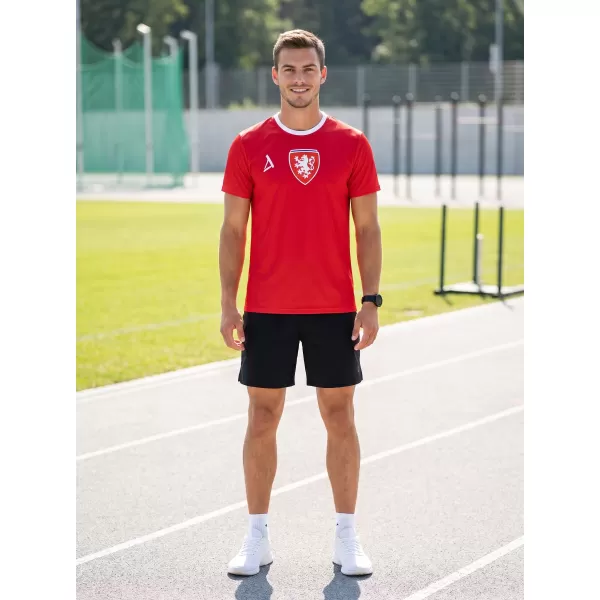  Férfi funkcionális prémium póló ALTISPORT VOJ/ALM040TR01 PIROS 