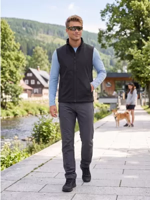 Férfi softshell mellény ALTISPORT NoPrint NP/ALM8211NJ FEKETE/FEKETE