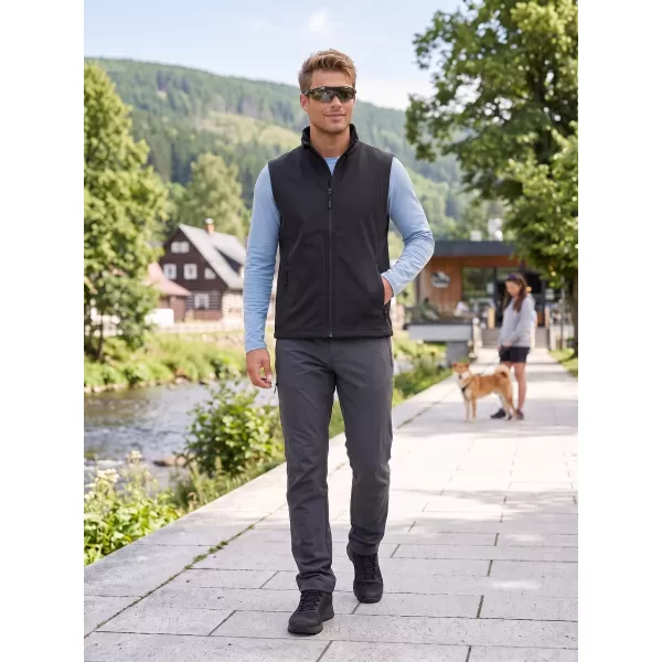  Férfi softshell mellény ALTISPORT NoPrint NP/ALM8211NJ FEKETE/FEKETE 