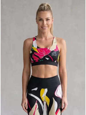 Női prémium sportmelltartó ALTISPORT VOJ/ALW042POD01 FEKETE