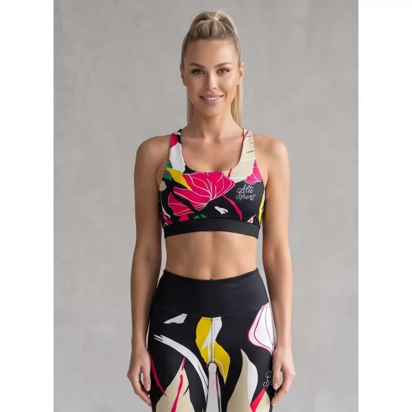  Női prémium sportmelltartó ALTISPORT VOJ/ALW042POD01 FEKETE 