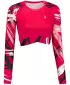 Női prémium, hosszú ujjú funkcionális crop felső ALTISPORT VOJ/ALW039TR04 VIVA MAGENTA