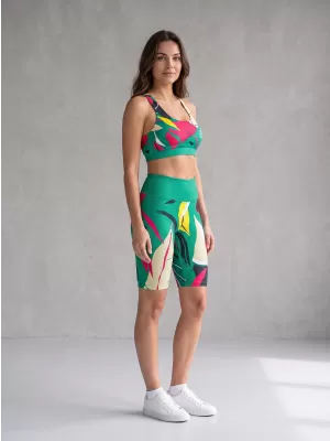 Női prémium funkcionális leggings térd felett ALTISPORT VOJ/ALW042LEG02 ZÖLD