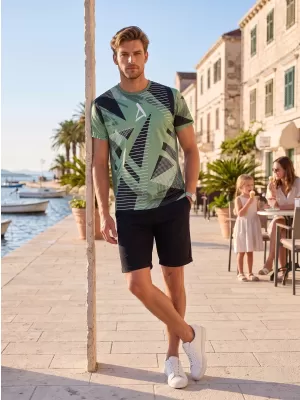 Férfi funkcionális prémium póló ALTISPORT VOJ/ALM044TR01 KHAKI/KATONAI