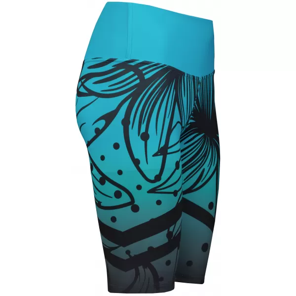  Női prémium funkcionális leggings térd felett ALTISPORT VOJ/ALW045LEG02 SMARAGD/FEKETE 