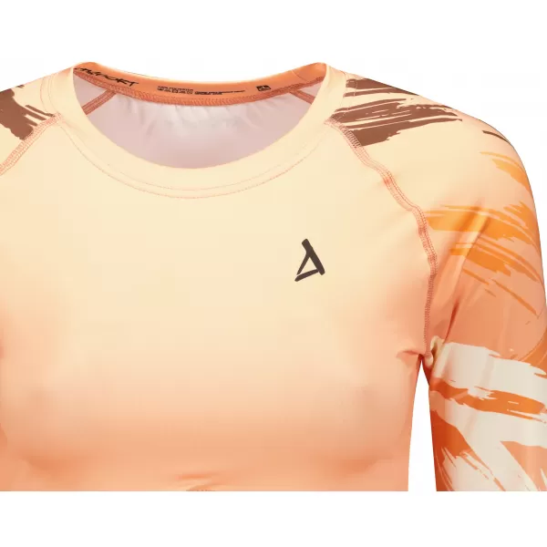  Női prémium, hosszú ujjú funkcionális crop felső ALTISPORT VOJ/ALW039TR04 NARANCS 