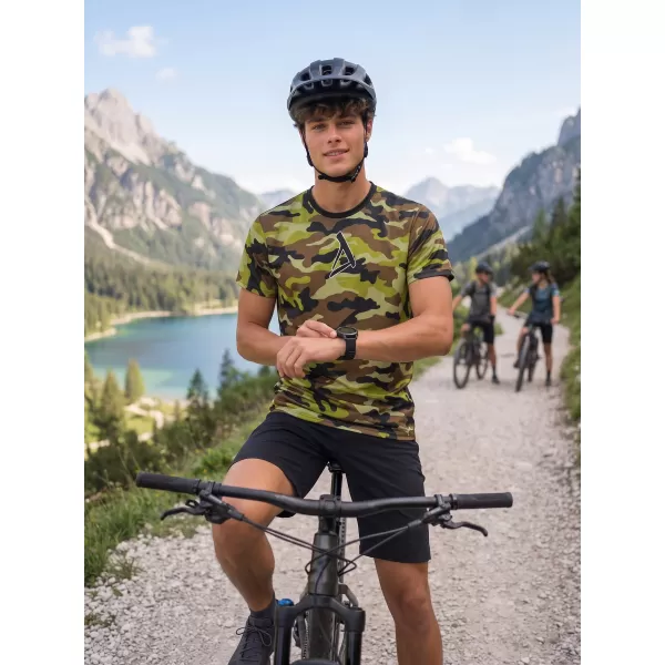  Férfi funkcionális prémium póló ALTISPORT VOJ/ALM038TR01 zöld hadsereg 