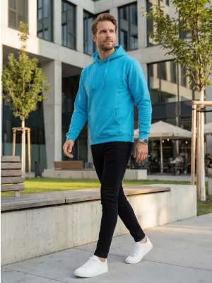 Férfi pulóver ALTISPORT NoPrint NP/ALM679NJ TÜRKIZ