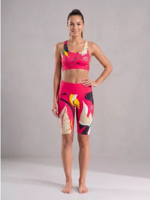 Női prémium funkcionális leggings térd felett ALTISPORT VOJ/ALW042LEG02 RÓZSASZÍN