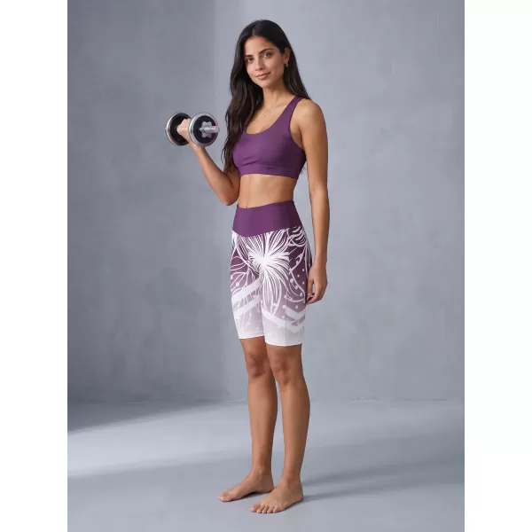  Női prémium funkcionális leggings térd felett ALTISPORT VOJ/ALW045LEG02 LILA/FEHÉR 
