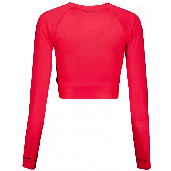  Női prémium, hosszú ujjú funkcionális crop felső ALTISPORT VOJ/ALW000TR04 PIROS 